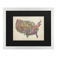 thumbnail image 1 of Trademark Fine Art 'US Cities Text Map VI' Canvas Art by Michael Tompsett, 1 of 4