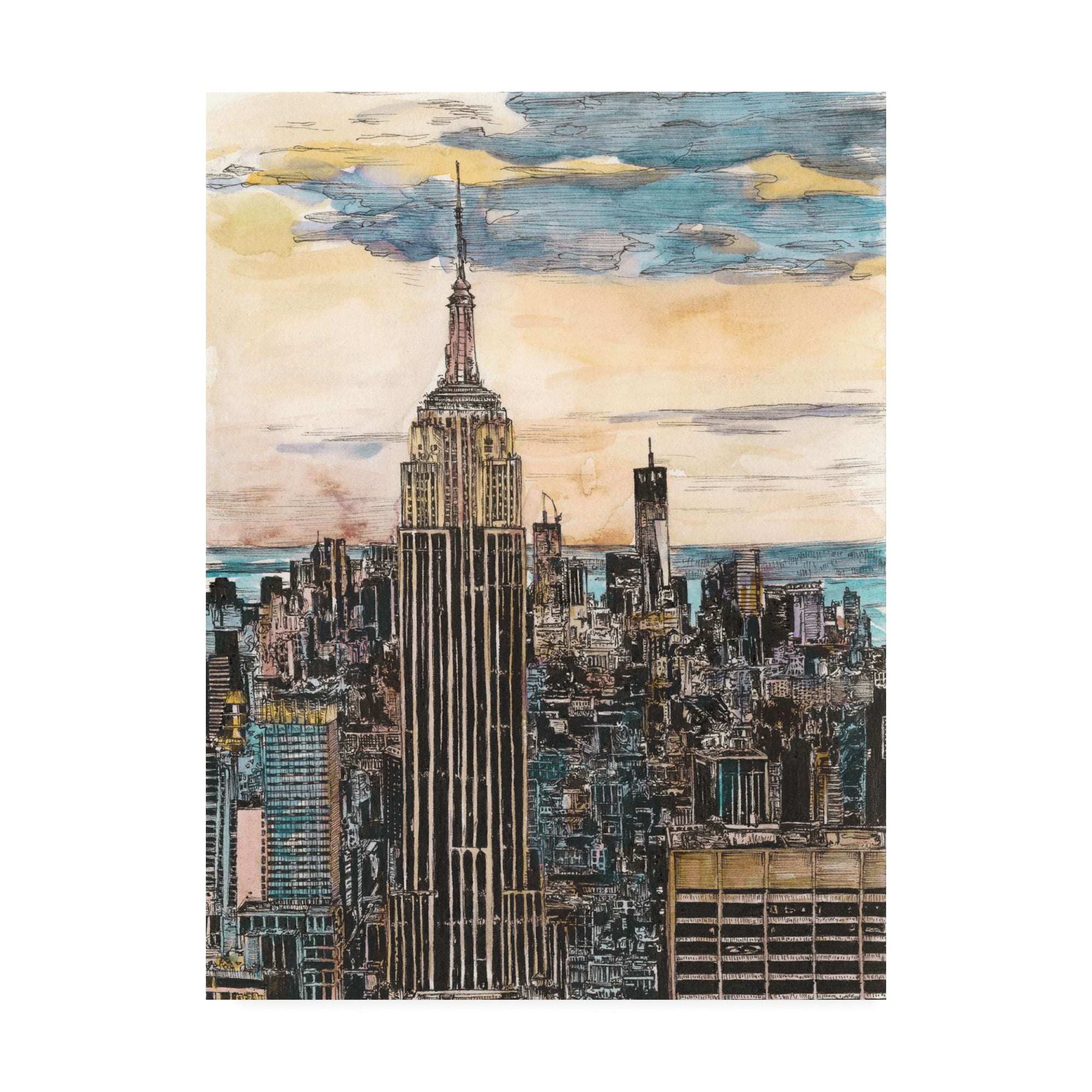 Trademark Fine Art 'US Cityscape NYC' Canvas Art by Melissa Wang
