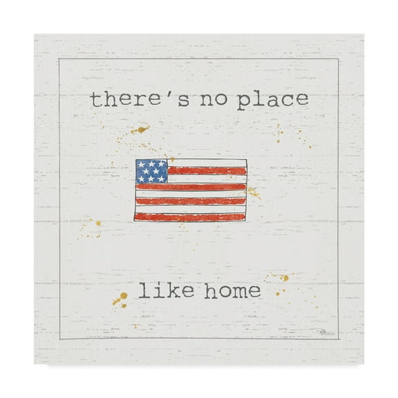 Trademark Fine Art 'USA Cuties I Shiplap' Canvas Art by Pela Studio