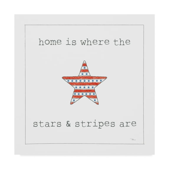 Trademark Fine Art 'USA Cuties IV on White' Canvas Art by Pela Studio