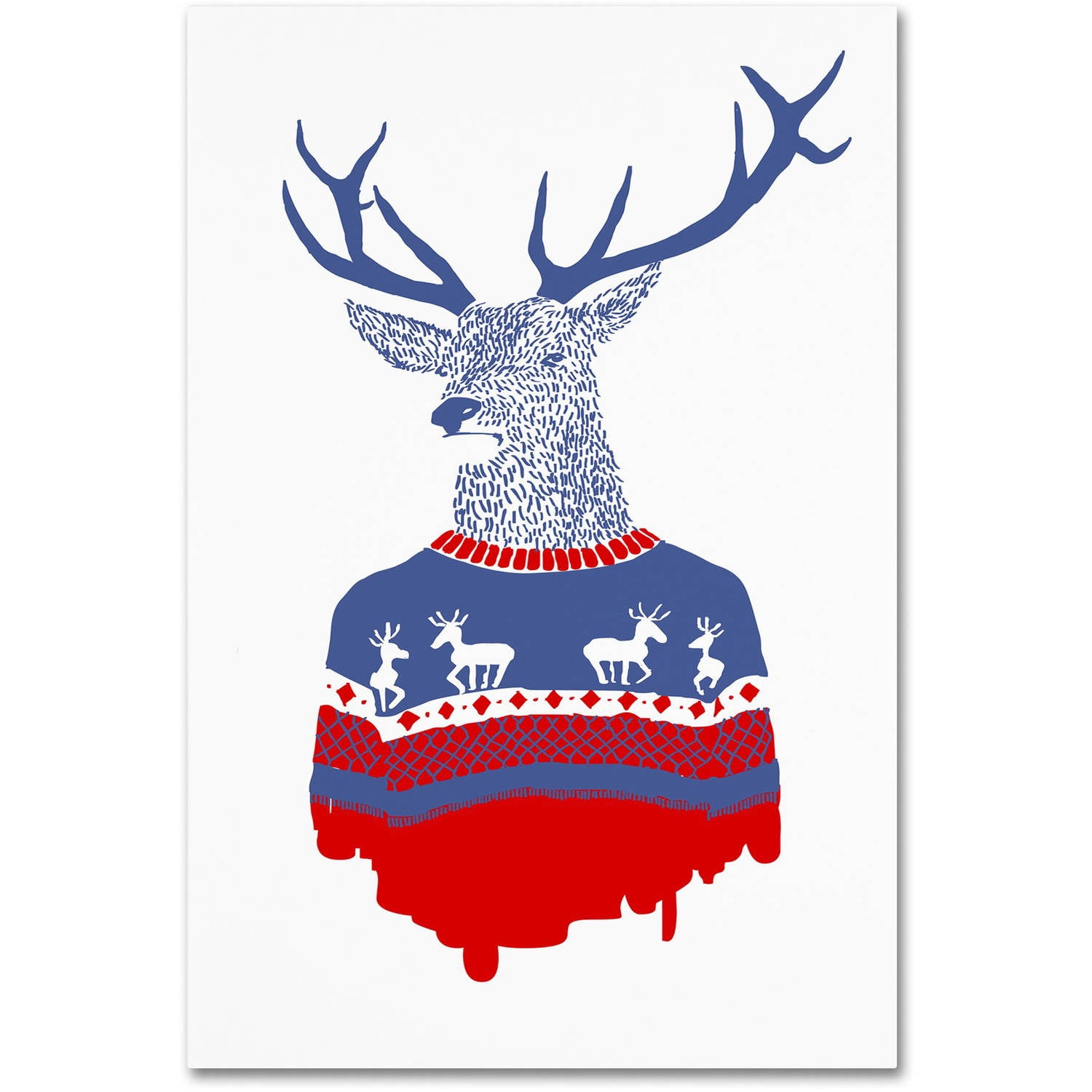 Trademark Fine Art 'Ugly Winter Pullover' Canvas Art by Robert Farkas