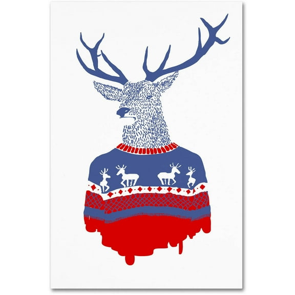 Trademark Fine Art 'Ugly Winter Pullover' Canvas Art by Robert Farkas