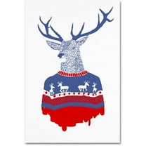 Trademark Fine Art 'Ugly Winter Pullover' Canvas Art by Robert Farkas