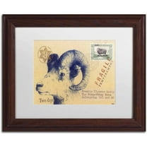 Trademark Fine Art 'Ulysses' Canvas Art by Nick Bantock, White Matte, Wood Frame