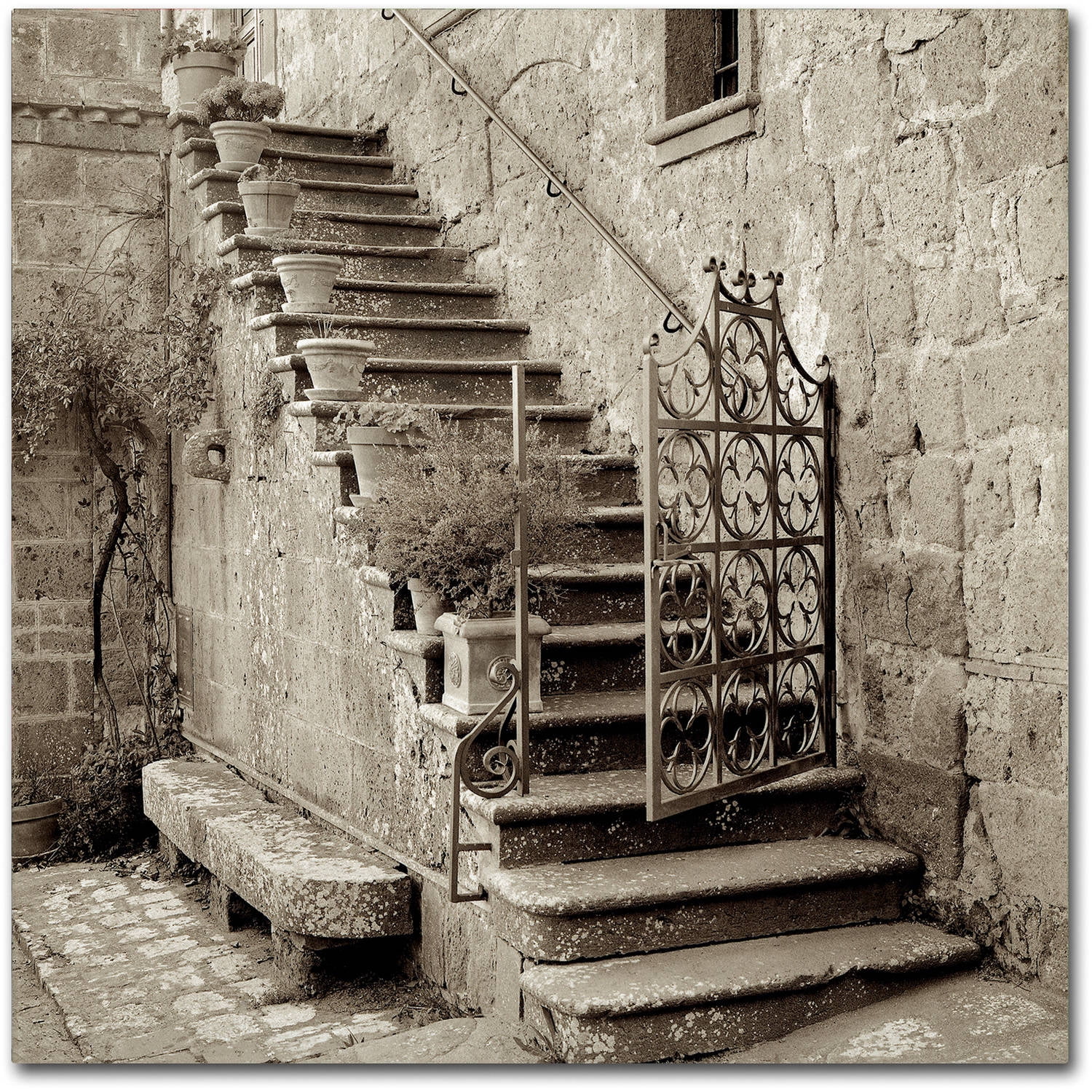 Alan Blaustein 'Umbria Scala I' Canvas Art