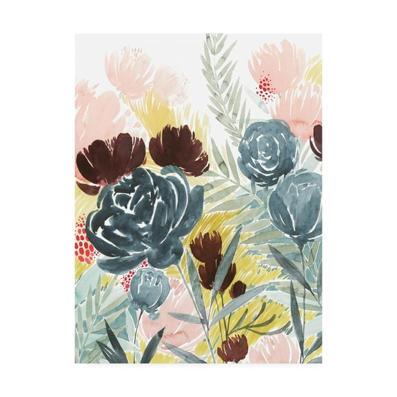 Trademark Fine Art 'Unbridled Blooms II' Canvas Art by Grace Popp