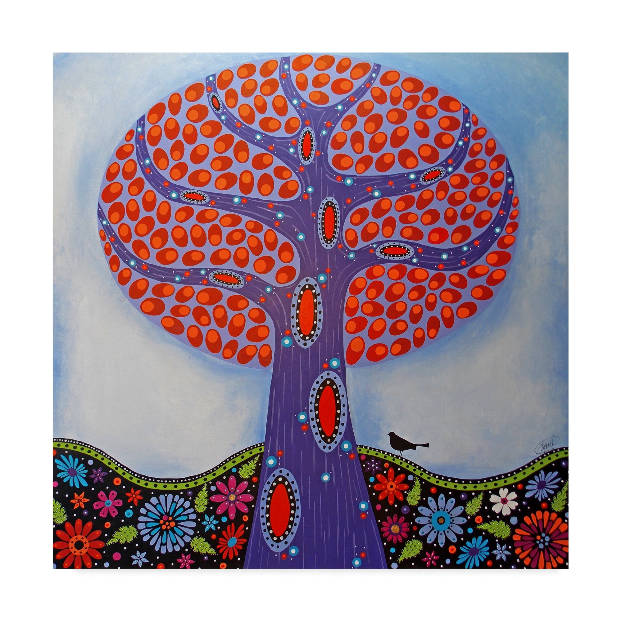 Trademark Fine Art 'Under The Apple Tree' Canvas Art by Lynn Hughes