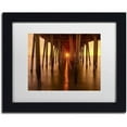 thumbnail image 1 of Trademark Fine Art 'Under the Pier' Canvas Art by Michael Blanchette Photography, White Matte, Black Frame, 1 of 3