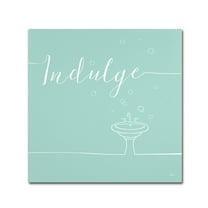 Trademark Fine Art 'Underline Bath VII Teal' Canvas Art by Veronique Charron