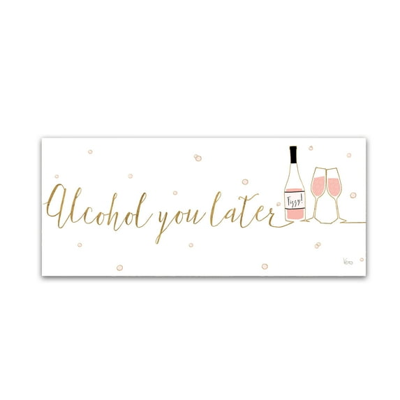 Trademark Fine Art 'Underlined Bubbly IV' Canvas Art by Veronique Charron