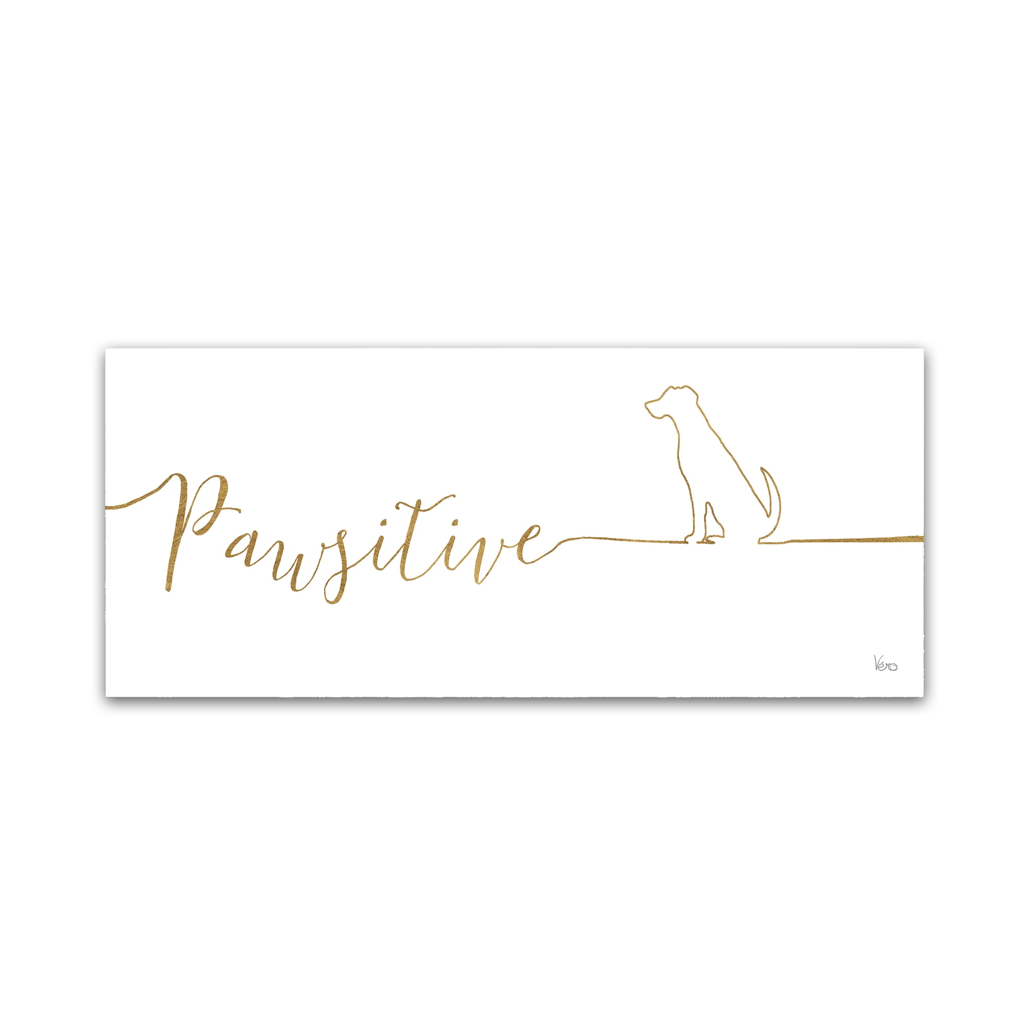Trademark Fine Art 'Underlined Dogs I' Canvas Art by Veronique Charron