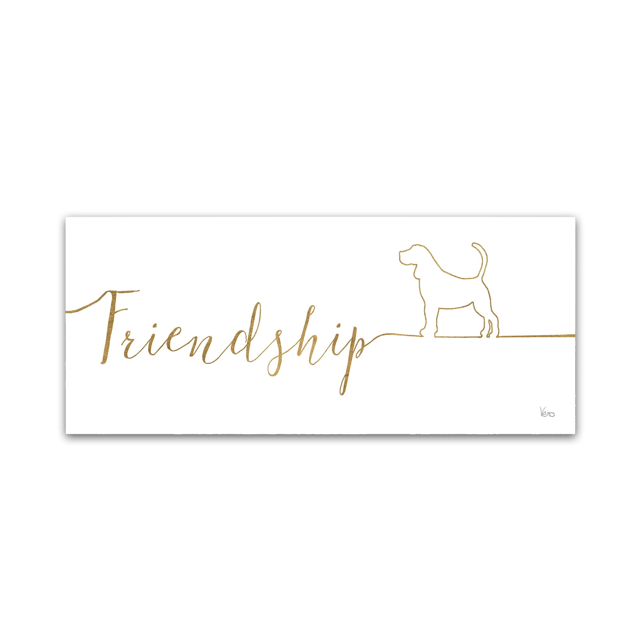 Trademark Fine Art 'Underlined Dogs II' Canvas Art by Veronique Charron