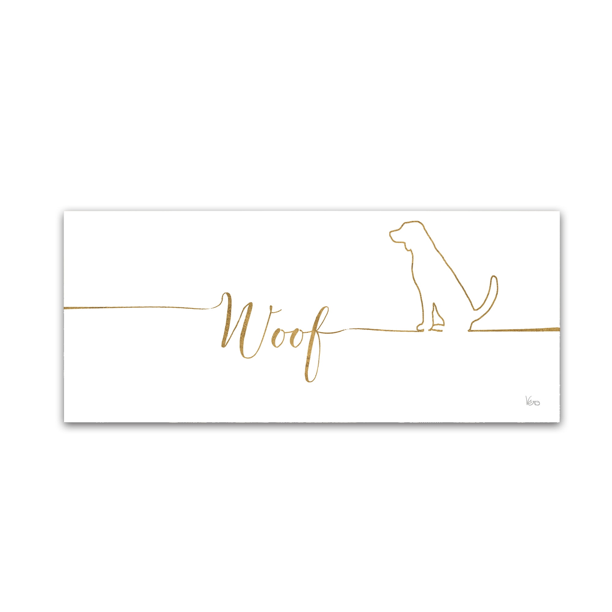 Trademark Fine Art 'Underlined Dogs V' Canvas Art by Veronique Charron