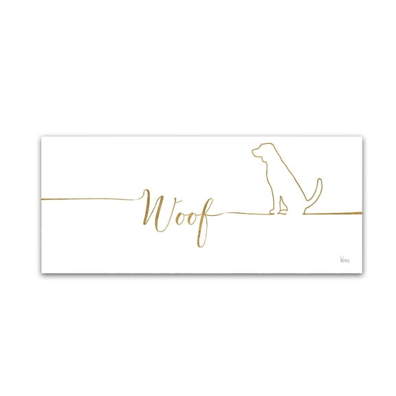 Trademark Fine Art 'Underlined Dogs V' Canvas Art by Veronique Charron