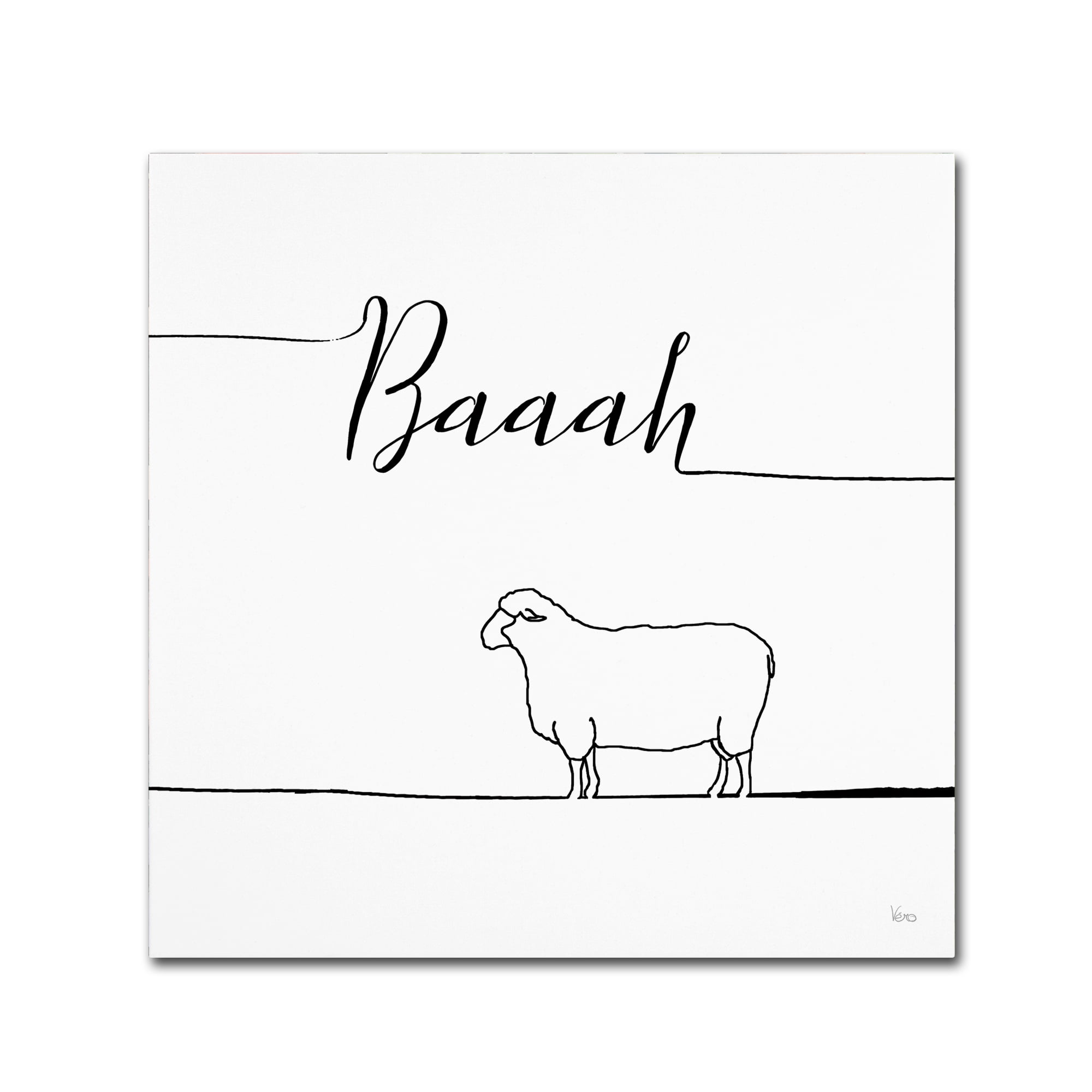 Trademark Fine Art 'Underlined Farm VI' Canvas Art by Veronique Charron