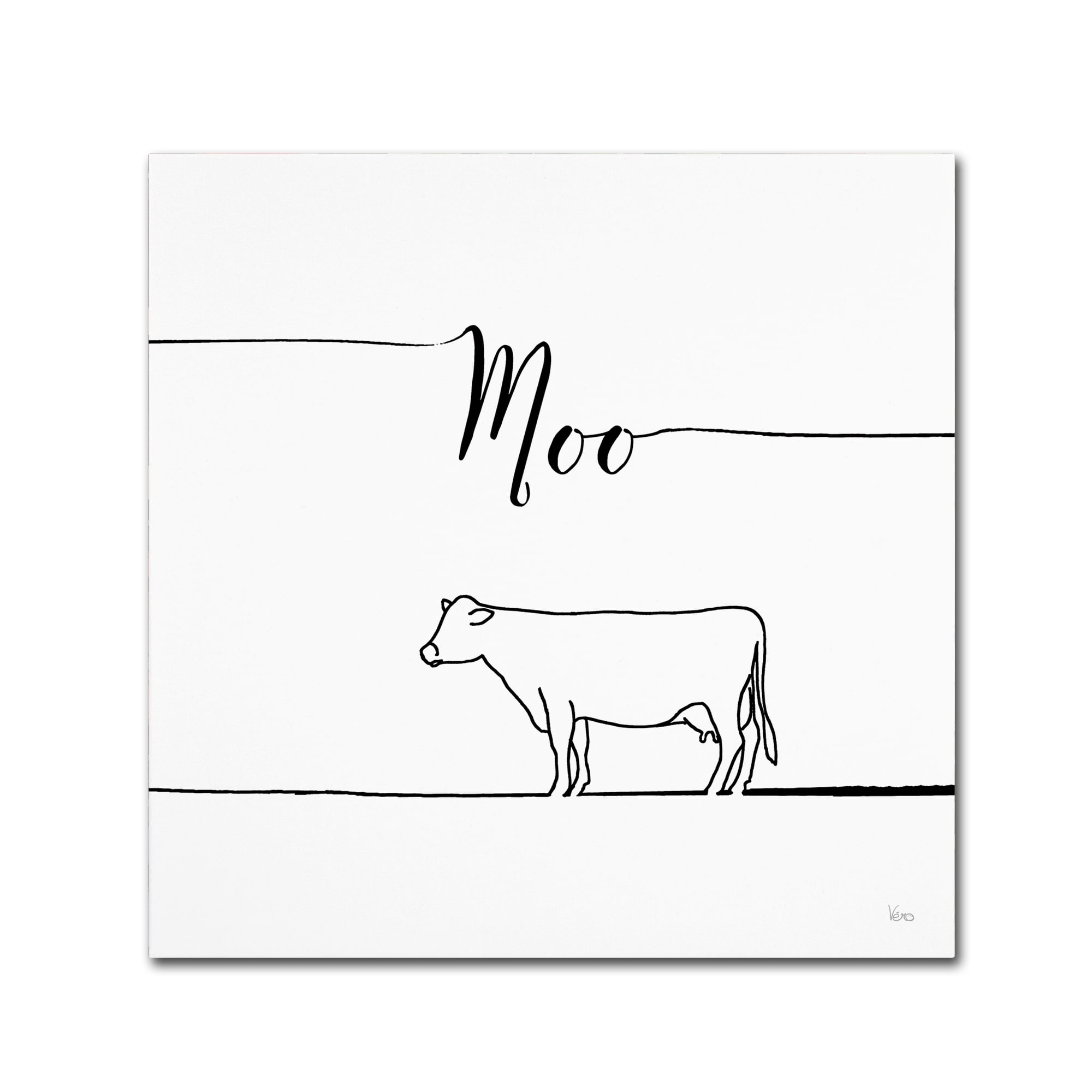 Trademark Fine Art 'Underlined Farm VII' Canvas Art by Veronique Charron
