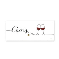 Trademark Fine Art 'Underlined Wine I' Canvas Art by Veronique Charron