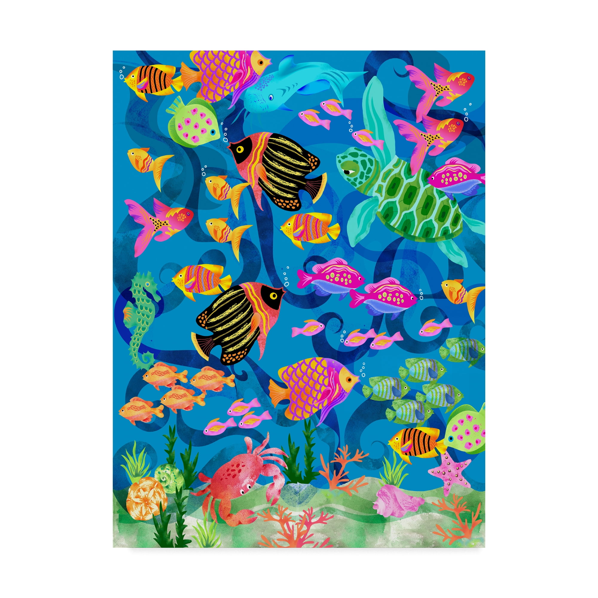 Trademark Fine Art 'Underwater Scenic' Canvas Art by Lisa Powell Braun