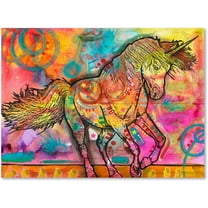 Trademark Fine Art Dean Russo Unicorn Canvas Wall Art - 14x19