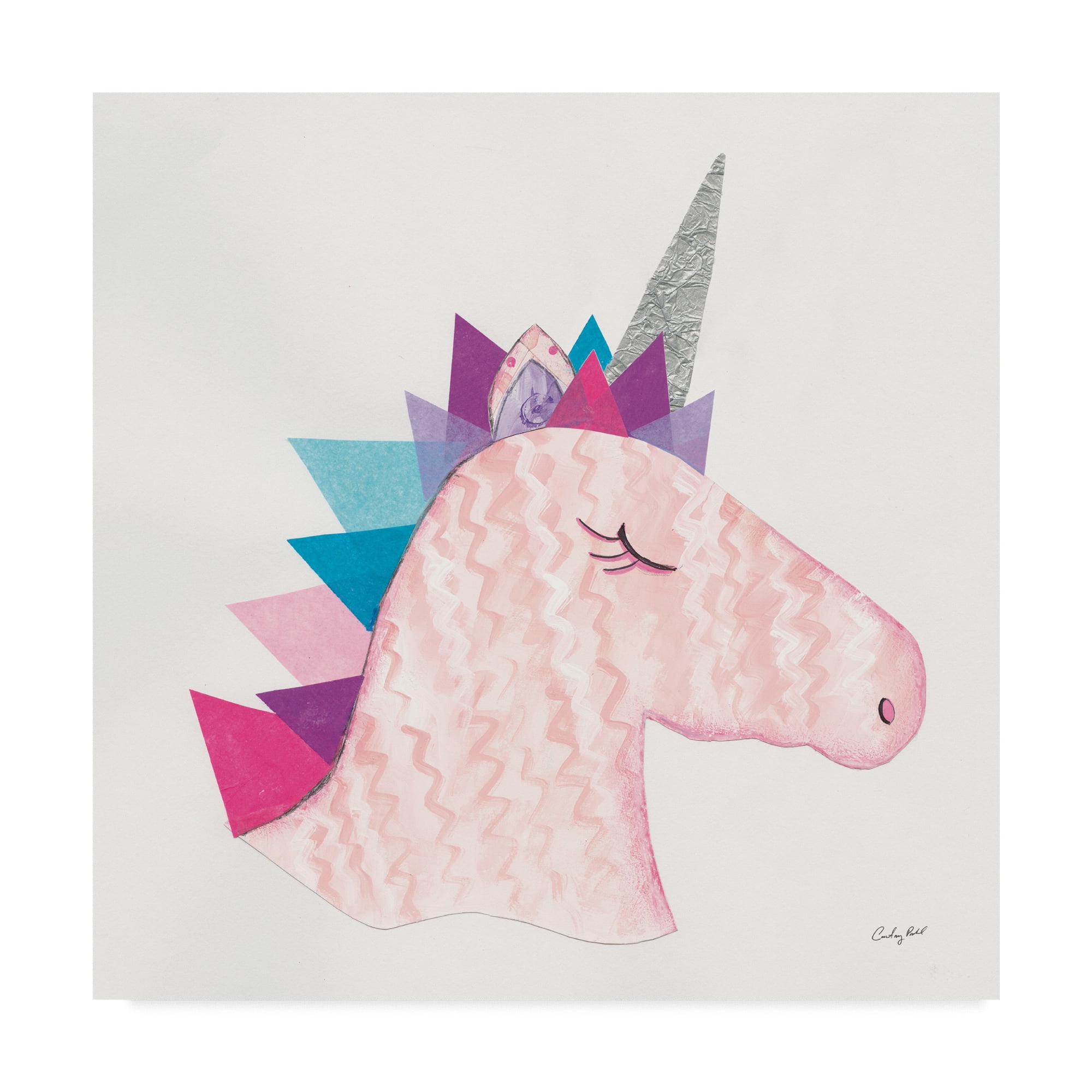 Trademark Fine Art 'Unicorn Power I' Canvas Art by Courtney Prahl