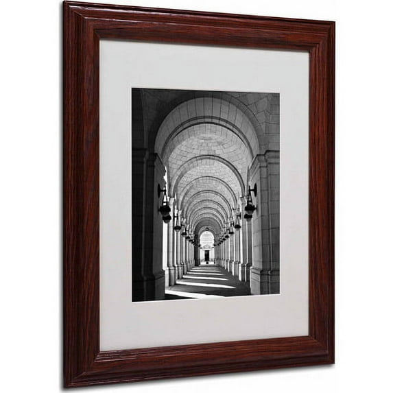 Trademark Fine Art 'Union Station III' 16" x 20" Wood Frame Art