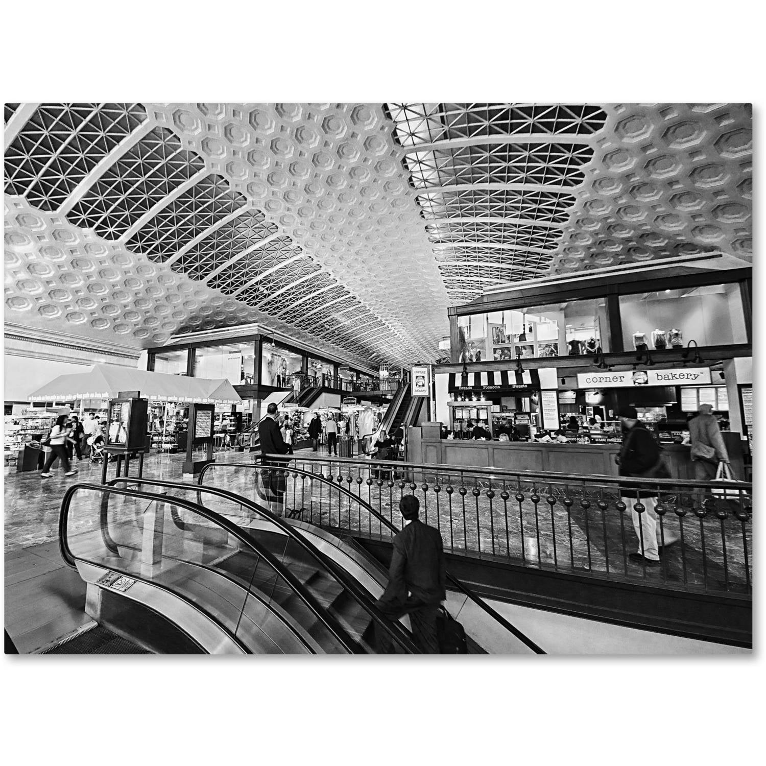 Trademark Fine Art "Union Station-Shops" Canvas Art by Gregory O'Hanlon