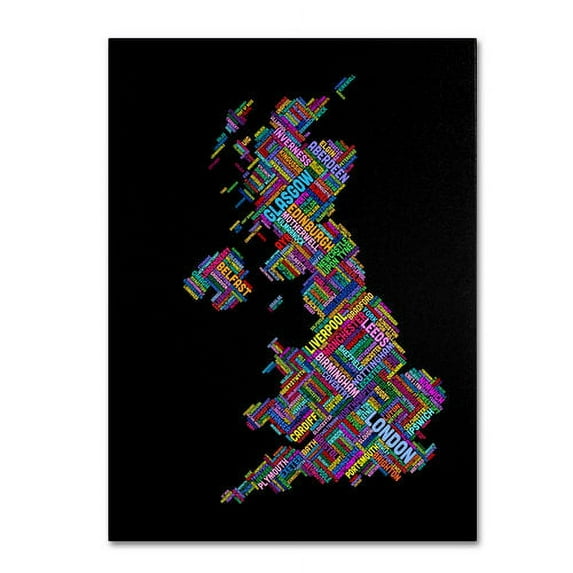 Trademark Fine Art "United Kingdom VII" Canvas Wall Art by Michael Tompsett