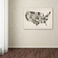 thumbnail image 1 of Trademark Fine Art "United States Watercolor Map" Canvas Art by Michael Tompsett, 1 of 4