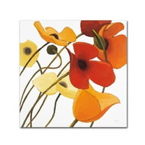 Trademark Fine Art 'Up Two on White Yellow' Canvas Art by Shirley Novak