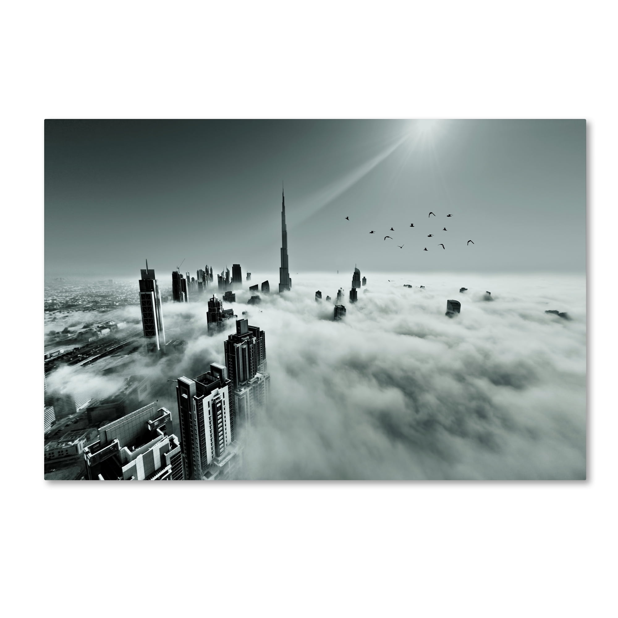 Trademark Fine Art 'Up Up And Above' Canvas Art by Naufal