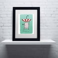 thumbnail image 1 of Trademark Fine Art "Upside Down Animal" Canvas Art by Carla Martell, White Matte, Black Frame, 1 of 3