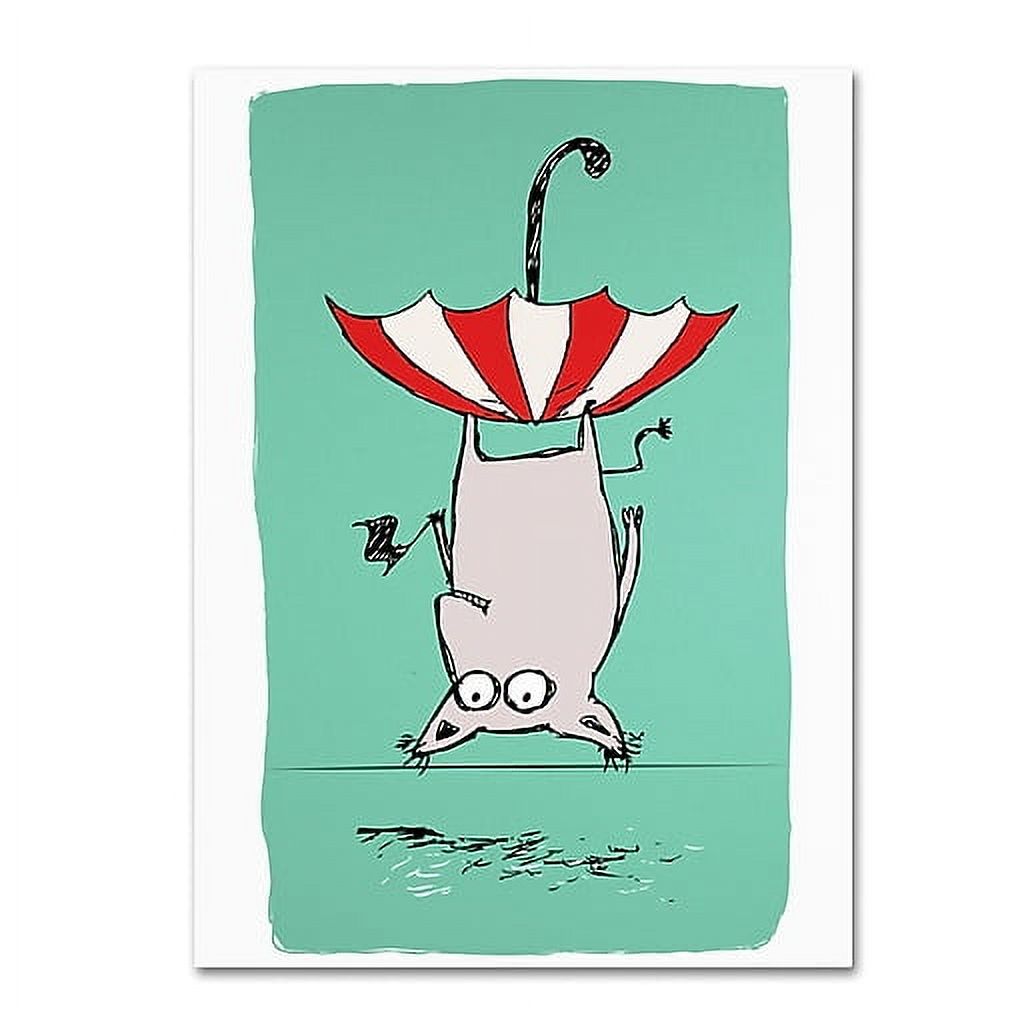 Trademark Fine Art "Upside Down Animal" Canvas Art by Carla Martell