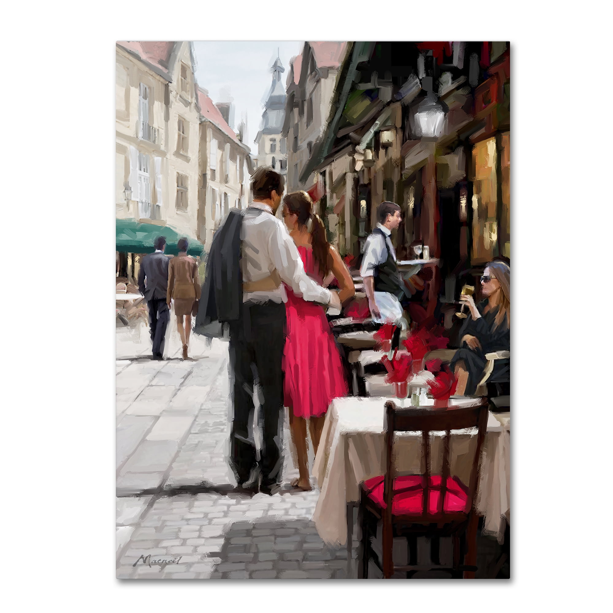 Trademark Fine Art 'Urban Couple' Canvas Art by The Macneil Studio
