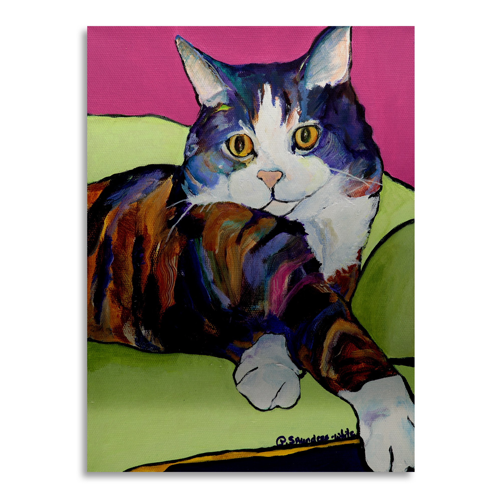 Trademark Fine Art 'Ursula' Brushed Aluminum Wall Art Art by Pat Saunders-White