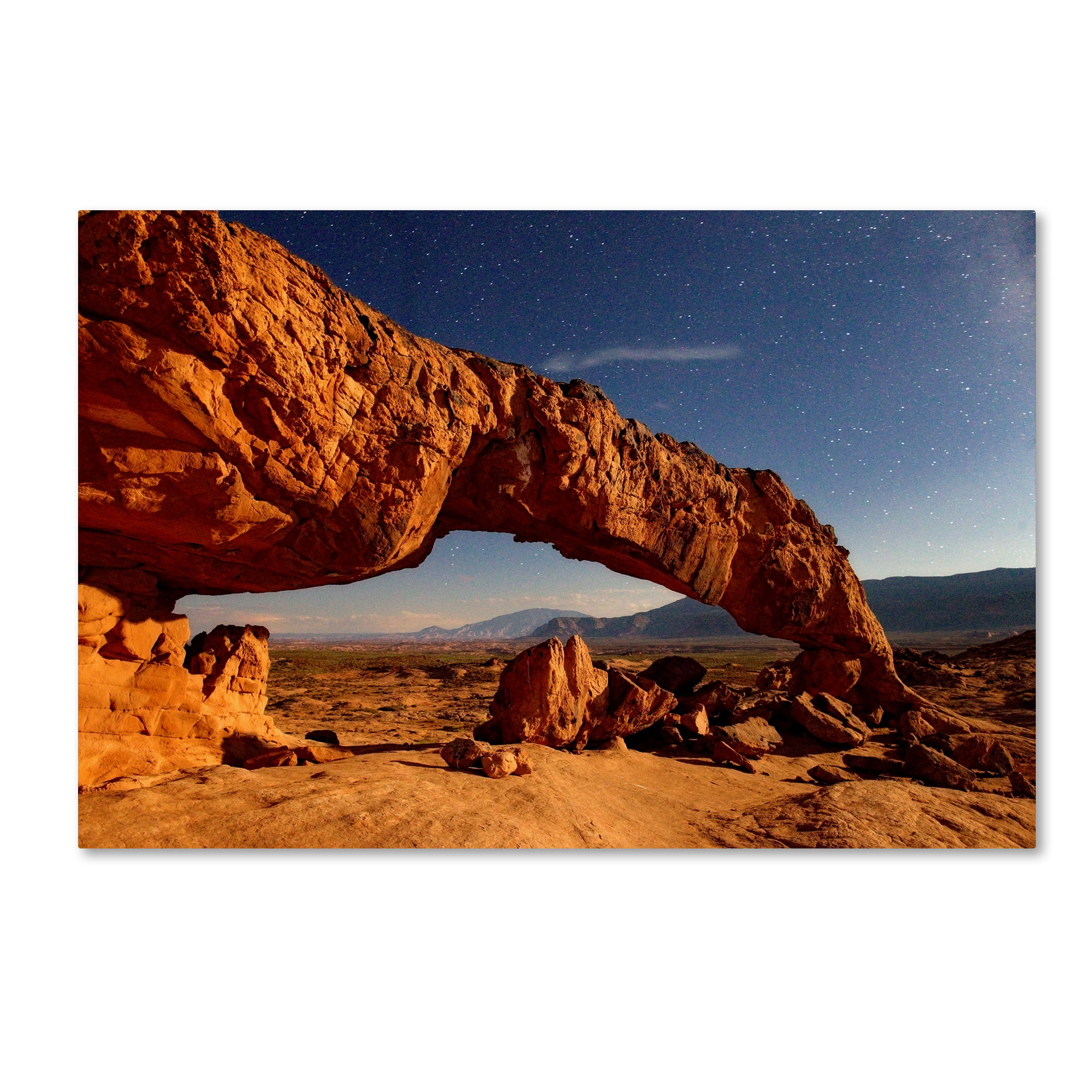 Trademark Fine Art 'Utah Sunset Arch' Canvas Art by Mike Jones Photo