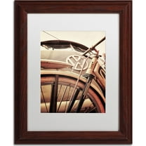 Trademark Fine Art "VW" Canvas Art by Jason Shaffer, White Matte, Wood Frame