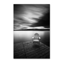 Trademark Fine Art 'Vacationland (Three Stacked Chairs)' Canvas Art by Geoffrey Ansel Agrons