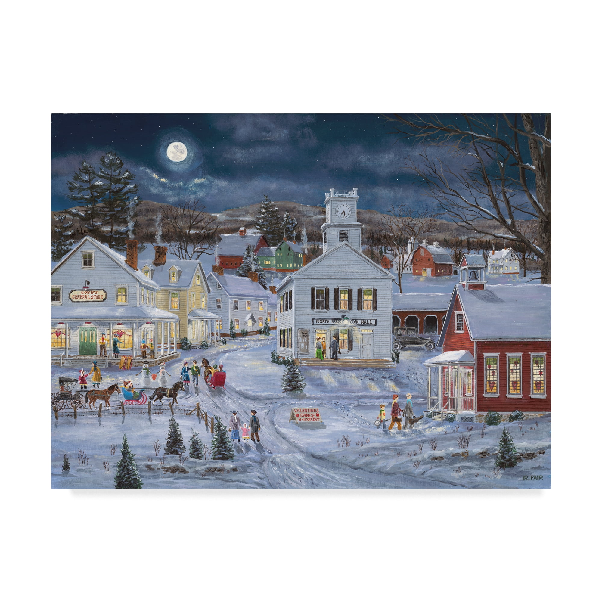Trademark Fine Art 'Valentine Dance' Canvas Art by Bob Fair