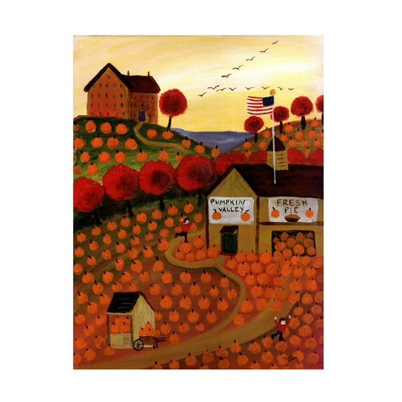 Trademark Fine Art Cheryl Bartley Valley And Homemade Pie Canvas Wall Art - 18x24