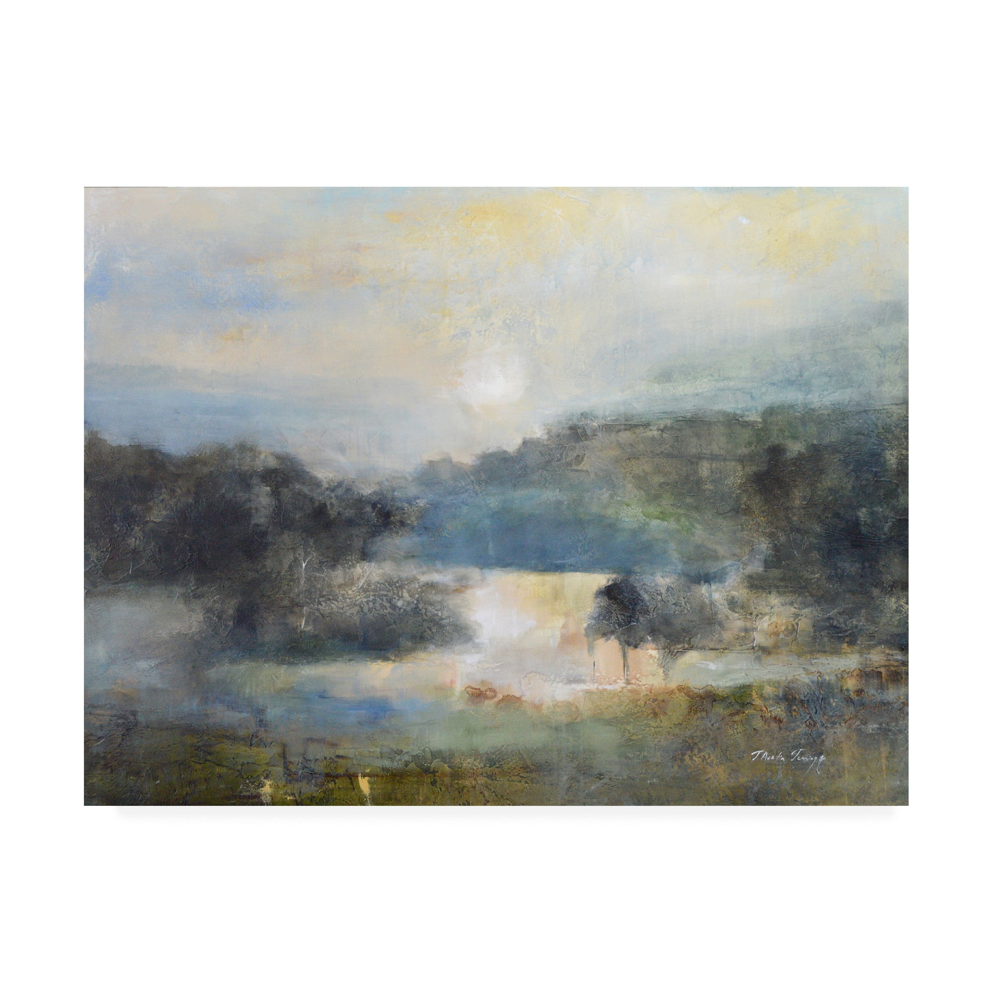 Trademark Fine Art 'Valley Blue' Canvas Art by J Austin Jenning