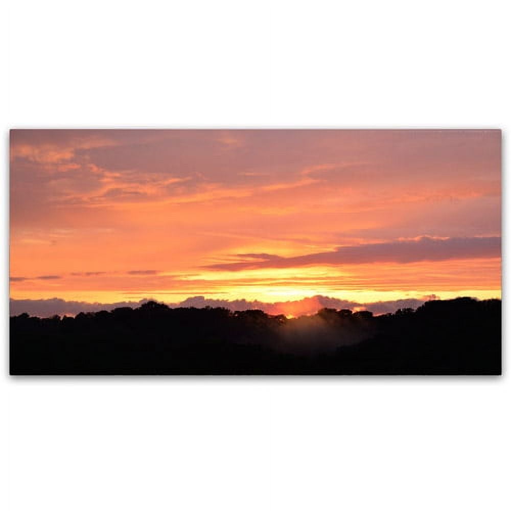 Trademark Fine Art "Valley Sunset" Canvas Art by Kurt Shaffer