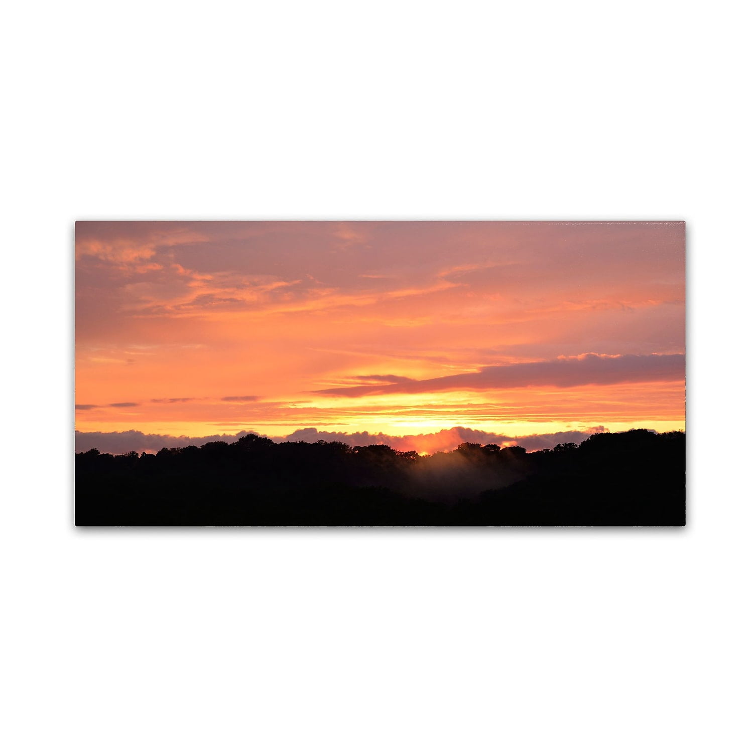 Trademark Fine Art "Valley Sunset" Canvas Art by Kurt Shaffer
