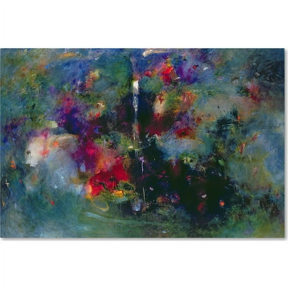 Trademark Fine Art "Valley of the Waterfalls " Canvas Art by Jane Deakin
