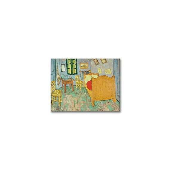 Trademark Fine Art Vincent van Gogh Van Gogh's Bedroom at Arles Canvas Wall Art - 35x47