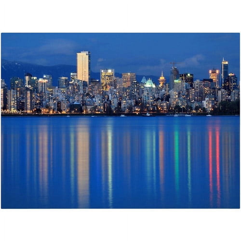 Trademark Fine Art "Vancouver City" Canvas Art by Pierre Leclerc