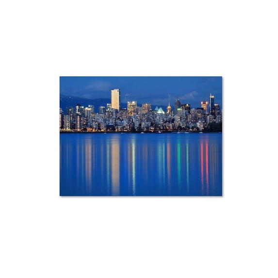 Trademark Fine Art "Vancouver City" Canvas Art by Pierre Leclerc