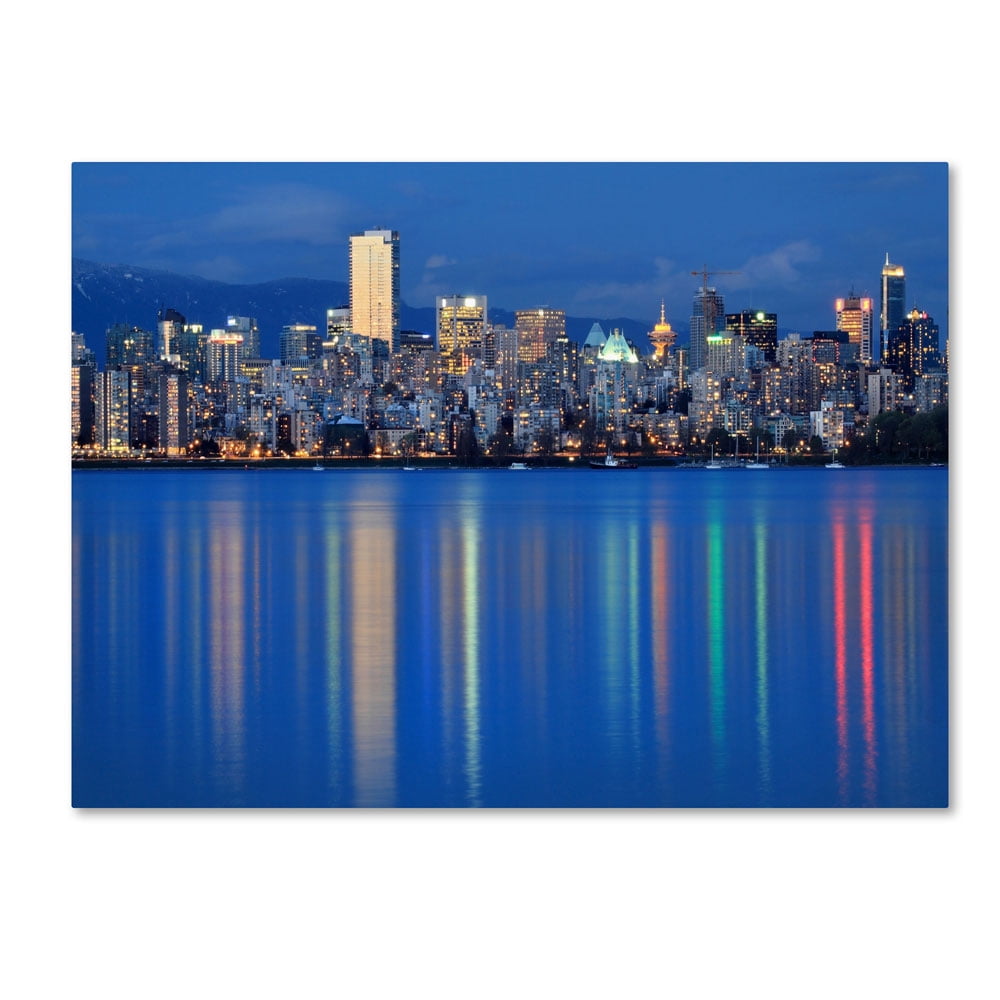 Trademark Fine Art "Vancouver City" Canvas Art by Pierre Leclerc