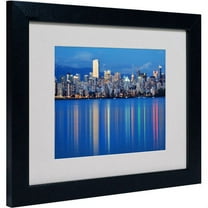 Trademark Fine Art "Vancouver City" Matted Framed Art by Pierre Leclerc