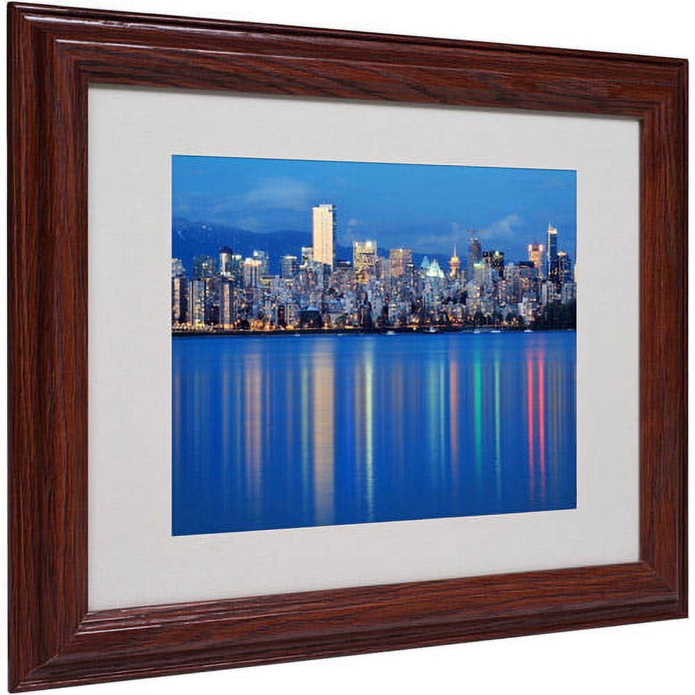 Trademark Fine Art "Vancouver City" Matted Framed Art by Pierre Leclerc