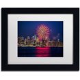 thumbnail image 1 of Trademark Fine Art "Vancouver Fireworks" Canvas Art by Pierre Leclerc, White Matte/Black Frame, 1 of 3